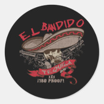 EL Bandido Tequila-Aufkleber
