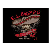 EL Bandido Tequila-Postkarte