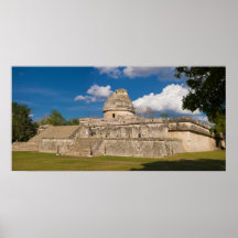 EL Caracol bei Chichen Itza Plakate