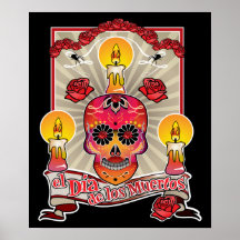 El Dia De Los Muertos - Tag der Toten Posterdrucke