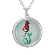 El Dia de Muertos Mermaid Amuletten