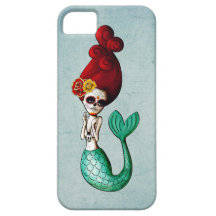 El Dia de Muertos Mermaid iPhone 5 Schutzhülle