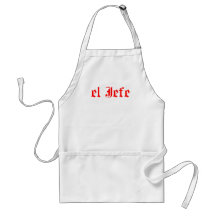 EL jefe und La jefa Schürze