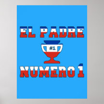 EL Padre Número 1 - Vati der Nr.-1 auf Chilenen Posterdrucke