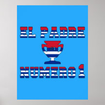 EL Padre Número 1 - Vati der Nr.-1 auf Kubaner Plakat
