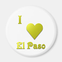 El Paso -- Gold Kühlschrankmagnete