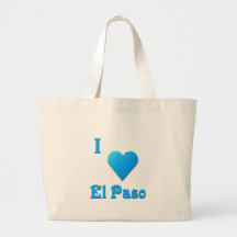 El Paso -- Himmel-Blau Tragetaschen