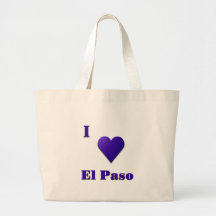 El Paso -- Mitternachtsblau Einkaufstasche