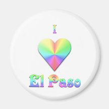 El Paso -- Pastelle Kühlschrankmagnete