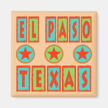 EL PASO, TEXAS KÜHLSCHRANKMAGNETE