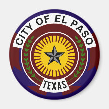 El Paso, Texas, Vereinigte Staaten Kühlschrankmagnet