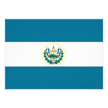 El Salvador Flagge Einladungskarte
