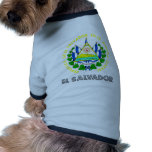 El Salvador Wappen Haustierbekleidung