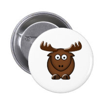 Elch moose anstecknadelbutton