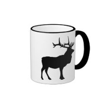 Elch-Silhouette Kaffee Tasse