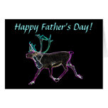 Electric Caribou Father's Day Greeting Cards