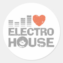 Electro-Haus Runder Aufkleber