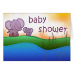 Elefant-Babyparty-Einladungskarten