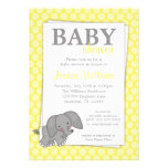 Elefant-gelbe Punkt-Geschlechts-Person-Babyparty Ankündigungen