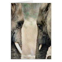 Elefant-Liebhaber-Kunst-Geschenke Grußkarte