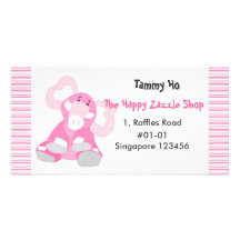 Elefant Namecard Personalisierte Foto Karte