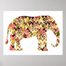 Elefant Plakat