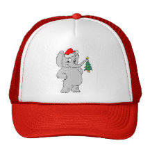 Elefant (Weihnachtsmannmütze)