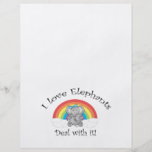 Elefantabkommen der Liebe I mit ihm! Personalisierte Flyer