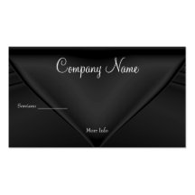 Elegant Black Silk Purse Company Visitenkartenvorlage