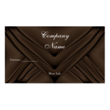 Elegant Chocolate Silk Purse Company Visitenkarten Vorlagen