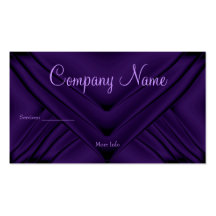 Elegant Purple Silk Purse Company Visitenkarten Vorlagen