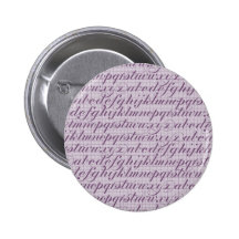 Elegant Vintage Script Typography Lettering Purple Pins