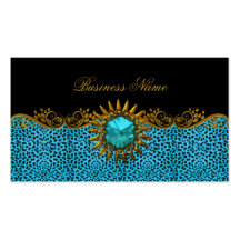Elegante Auslese-nobler aquamariner blaues Schwarz Visitenkarte