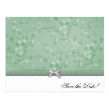 Elegante Blumenhochzeit Postkarte
