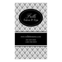 Elegante Damast-Salon-Visitenkarten