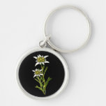 Elegante Edelweiss Blumen-Schlüsselkette Schlüsselbänder