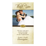 Elegante Golddiamanthochzeit danken Ihnen Fotokart