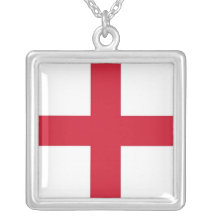 Elegante Halskette mit Flagge von England