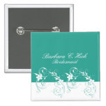 Elegante Hochzeit der Brautjungfer Button