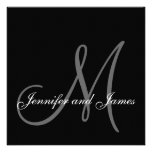 Elegante Hochzeits-Einladungs-Monogramm-Namen