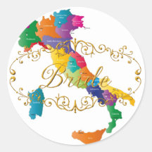 Elegante italienische Braut Stickers