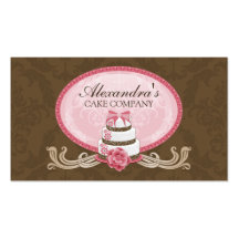 Elegante Kuchen-Bäckerei-Visitenkarten