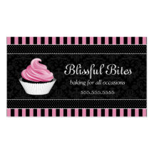 Elegante Kuchen-Bäckerei-Visitenkarten