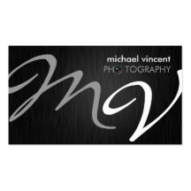 Elegante Monogramm-Fotografie-Visitenkarte