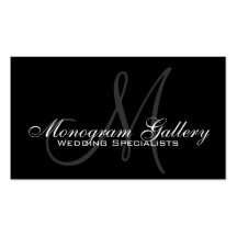 Elegante Monogramm-Visitenkarte-Schablone