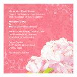 Elegante Pfingstrosen-korallenrote rosa Damast-Hoc