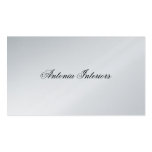 Elegante Platin-Visitenkarte