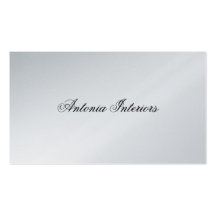 Elegante Platin-Visitenkarte