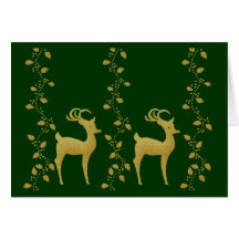 Elegante Rengoldstechpalme Karte