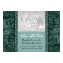 Elegante Save the Date Mitteilung Individuelle Ankündigskarten